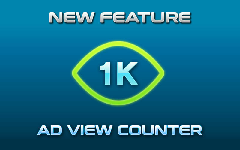 New Feature Ad View Counter Rolled Out