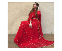 Steal the Spotlight with Our Red Lehengas - Get Them Now at Incredible Prices!