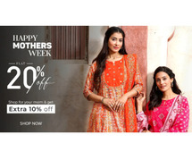 Happy Mothers Week Get Flat 20% OFF And Also Extra 10% OFF