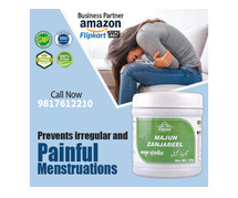 Majun Zanjabeel relieves irregular and painful menstruation