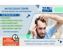Discover the Best Hair Transplant Clinic in Sambalpur | Hair Concepts