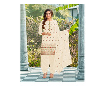 Get White Patiyala Dress Online at 70% off - Mirraw