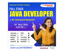 Free Demo On Full Stack Java Developer - Naresh IT