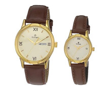 Shop Titan Pair Watches Under 2000 at Ramesh Watch Co.