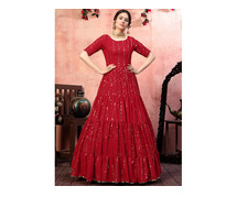 Get Red Gown For Women at 40% off - Mirraw