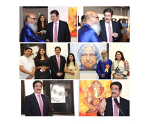 Sandeep Marwah Inaugurated Exhibition of Paintings by Dipak Ghosh