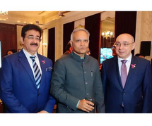 Sandeep Marwah Extends Congratulations to Azerbaijan on Independence Day