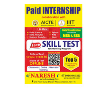 Free Skill Test For Internship Program in NareshIT