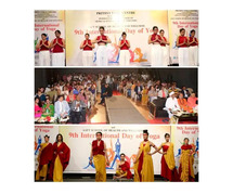 9th International Day of Yoga Celebrated at AAFT with Enthusiasm and Zeal