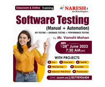 Free Demo On Software Testing By Mr. Vamshi Mohan in NareshIT - 8179191999