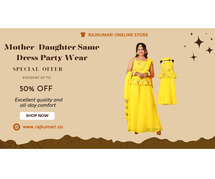 Explore mother daughter same dress party wear in India