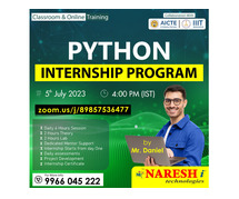 Best Internship and training program on python in India 2023