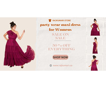 why buying indian party wear maxi dress for ladies