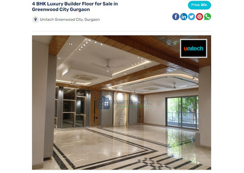 4 BHK Luxury Builder Floor For Sale In Greenwood City Gurgaon