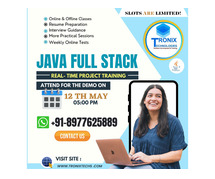Java full stack training in hyderabad