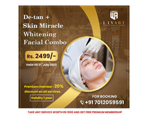 De-tan + Skin Miracle Whitening Facial Combo