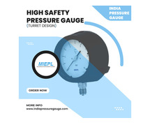 High Safety Pressure Gauge - Turret Design | India Pressure Gauge