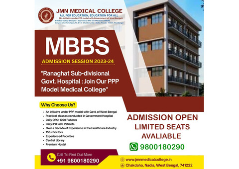 Direct Admission open for 2023 JMN Medical College West Bengal