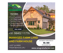Luxury Farm Land for Sale Near Bangalore: Anugraha Farms