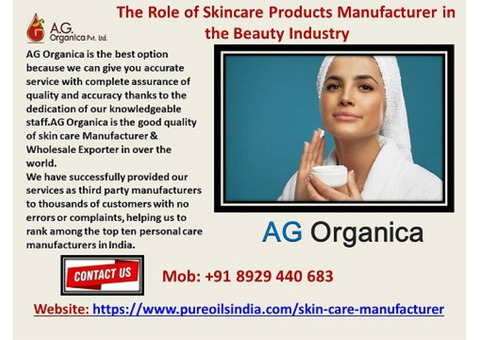 The Role of Skincare Products Manufacturer in the Beauty Industry