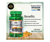 Omega-3 Fish Oil Softgel Capsule for mental diseases & health of the eyes