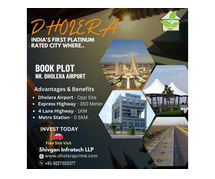 book your prime Location Residential Plot in Dholera smart city