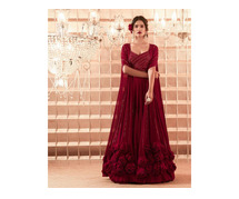 Get this Red Gown For Women - Mirraw