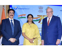 Sandeep Marwah as Special Guest at Uruguay National Day Celebration