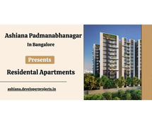 Ashiana Upcoming Project in Padmanabhanagar Bangalore - Bringing Your Dreams Home