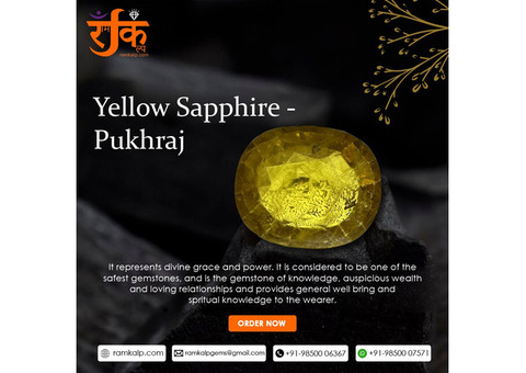 Get Yellow Sapphire Gemstone Online at best price