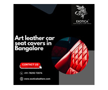 Art leather car seat covers in Bangalore