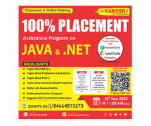 100% Placement Assistance Program On Java Developer & Dot Net