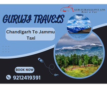Hire Chandigarh to Jammu Taxi from Guruji travels