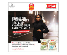 Millet Upma | Millet Poha online | Priya Foods
