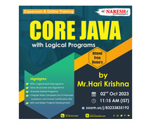 Free Demo On Core Java by Mr. Hari Krishna - Naresh IT