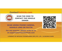 ContactVehicle - Track your Car by scanning QR Code and get Alerts