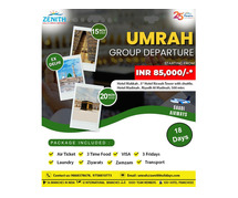 15 Days Umrah Package From India with zenith hajjumrah