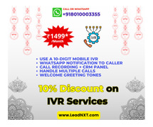 IVR Service on 10% Discount