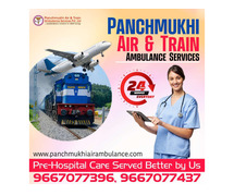 Panchmukhi Train Ambulance in Ranchi is a risk-free and safe medium