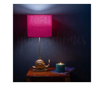 The Glimpse Hot Pink Snail Table Lamp | 7 Inch Shade