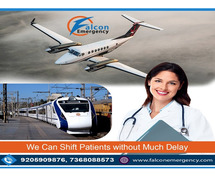 Falcon Emergency Train Ambulance from Patna with Dedicated Medical Crew