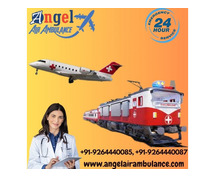 Hire Angel Air Ambulance Service in Patna with Top-level Medical Staff