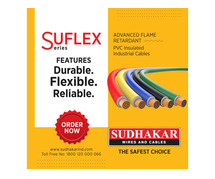 flexible and durable Wires and cables | Manufacturer | suppliers | India - Sudhakar Groups
