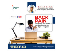Best back pain treatment in hyderabad – Dr.SureshCheekatla