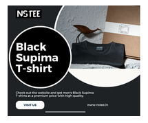 Get the best Black Supima T-shirts