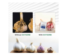 Oxygen absorber Shelf life extension of peeled garlic