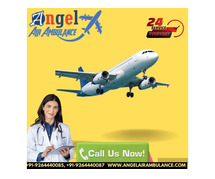 Hire Angel Air Ambulance Service in Patna with Hi-grade Ventilator Setup