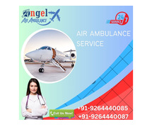 Take Angel Air Ambulance Service in Delhi with MBBS Doctor Facility