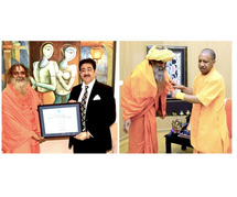 Swami Vidyadass Honored with Life Membership of World Peace Foundation