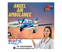 Avail Angel  Air Ambulance Service in Raigarh With Upgraded Medical Device